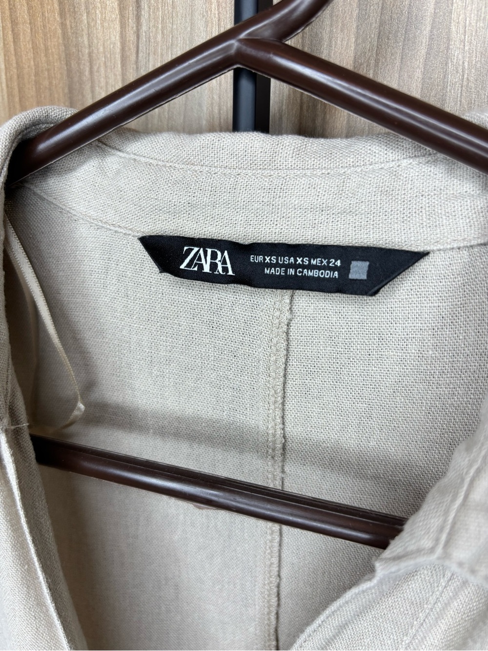 Zara Linen Blend Shirt Dress - Picture 4 of 8